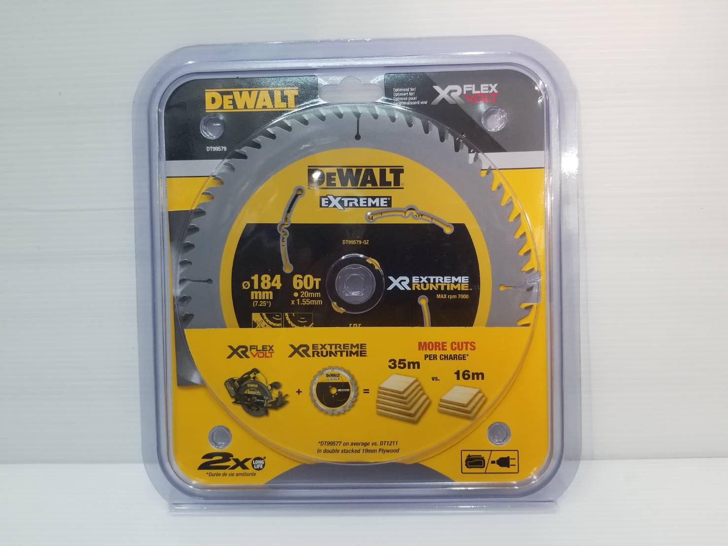 ใบเลื่อยวงเดือน7"X60T DEWALT DT99579