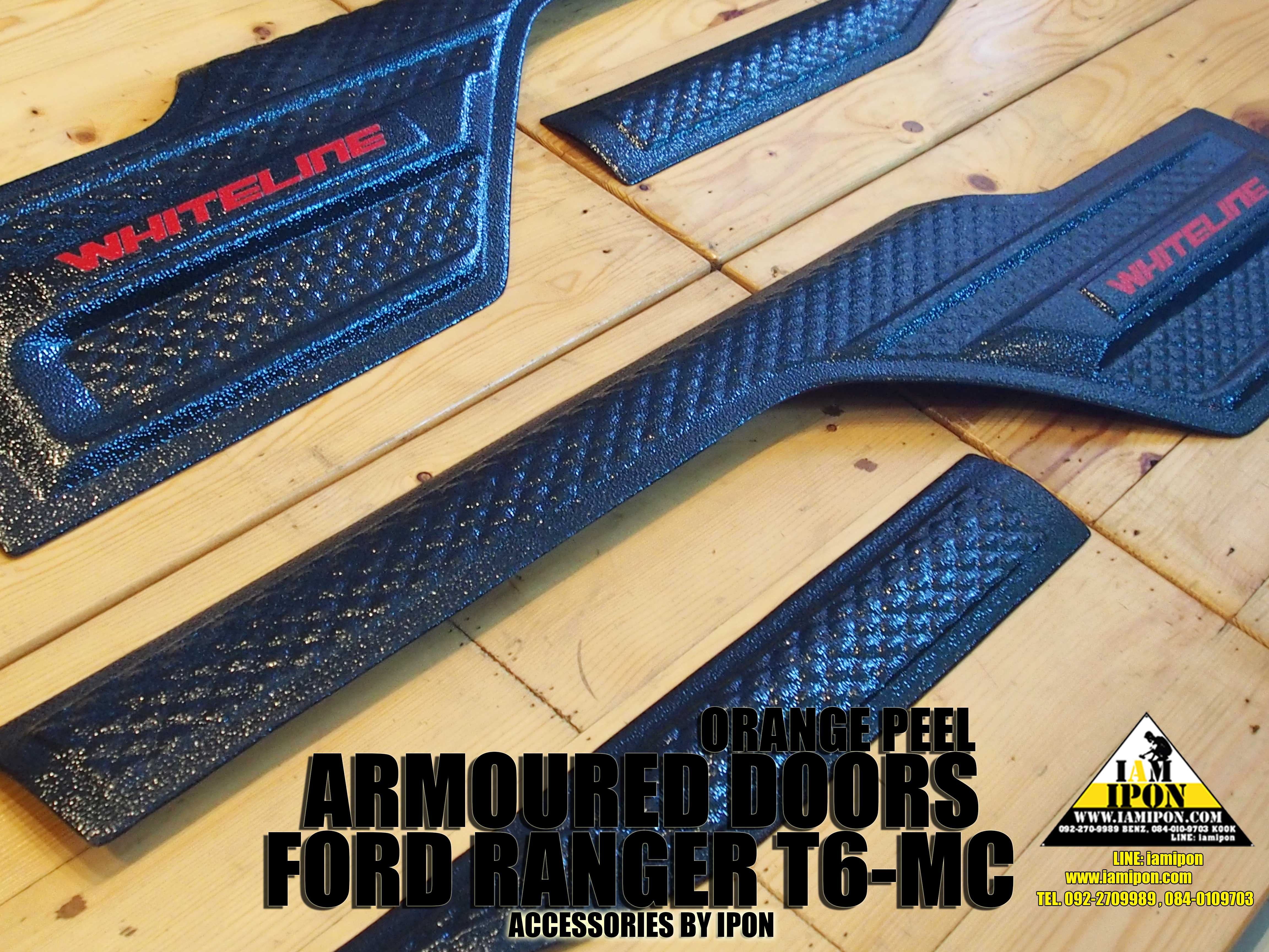 ARMOURED DOORS FORD RANGER T6-MC ORANGE PEEL ชุดกาบประตูด้านบนผิวส้มฟอร์ดเรนเจอร์ T6-MC