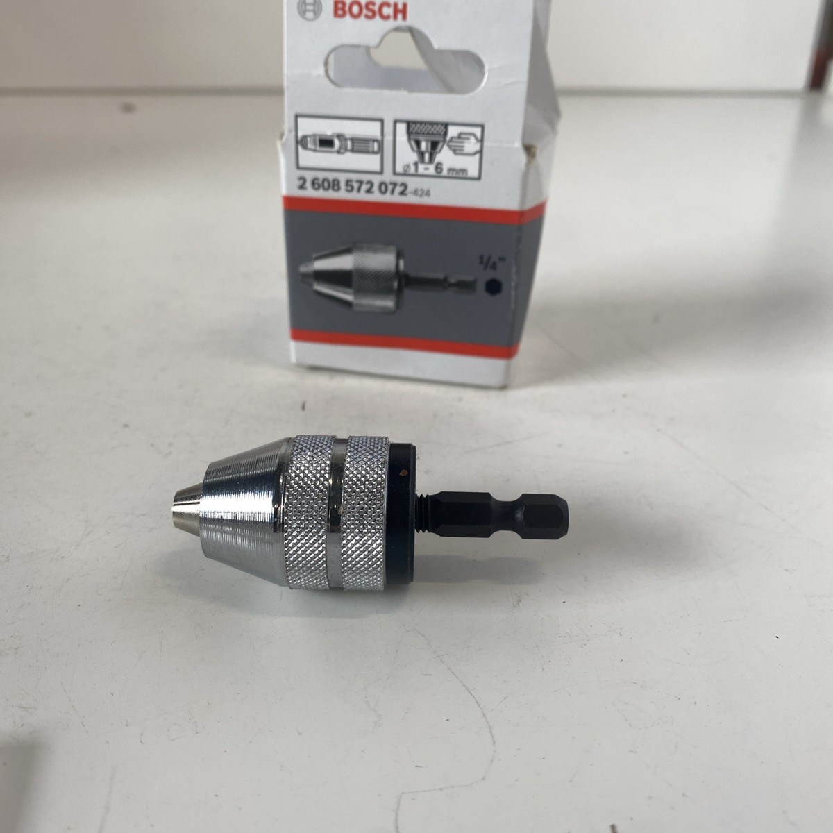 หัวต่อ1/4 ก้านหกเหลี่ยม จับดอกสว่าน 1-6มม. BOSCH 2608572072