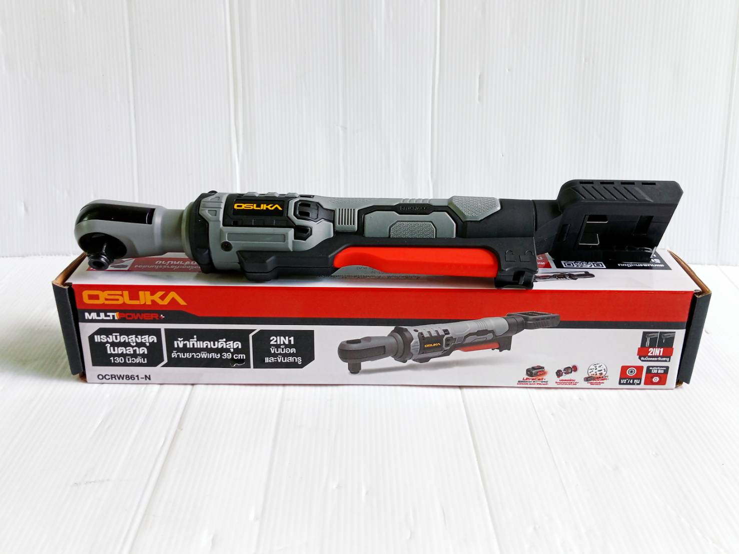 ด้ามฟรีไร้สายไร้แปรงถ่าน OCRW861-N (ตัวเปล่า) OSUKA (คอสั้น)