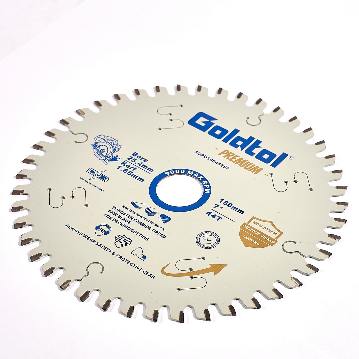 GOLD TOL ใบตัดไม้คอมโพสิต 7"x44T