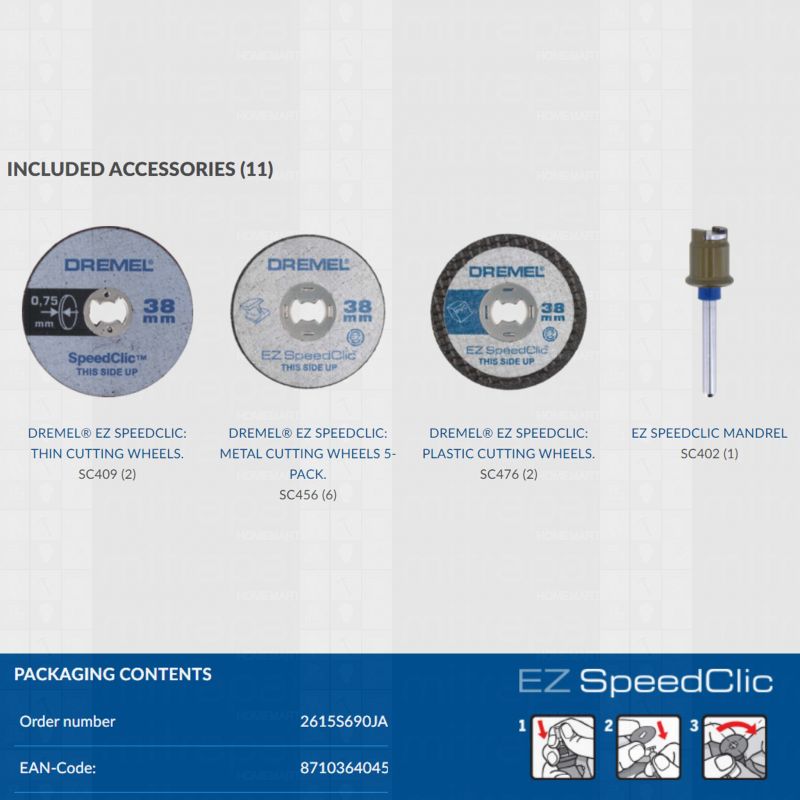 ชุดใบตัด10ชิ้น SC690 DREMEL