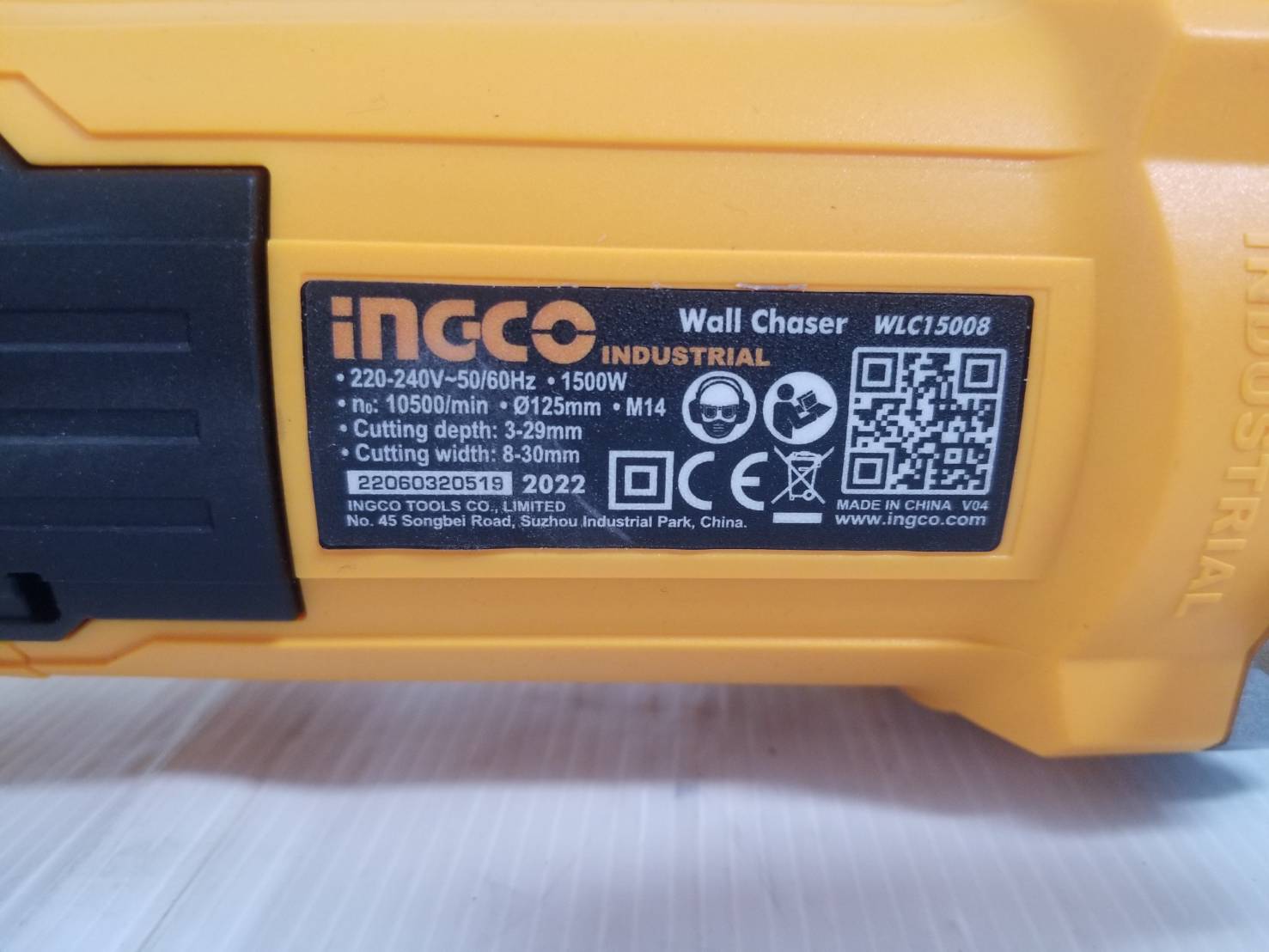 เครื่องเซาะร่องคอนกรีต4" WLC15008 INGCO