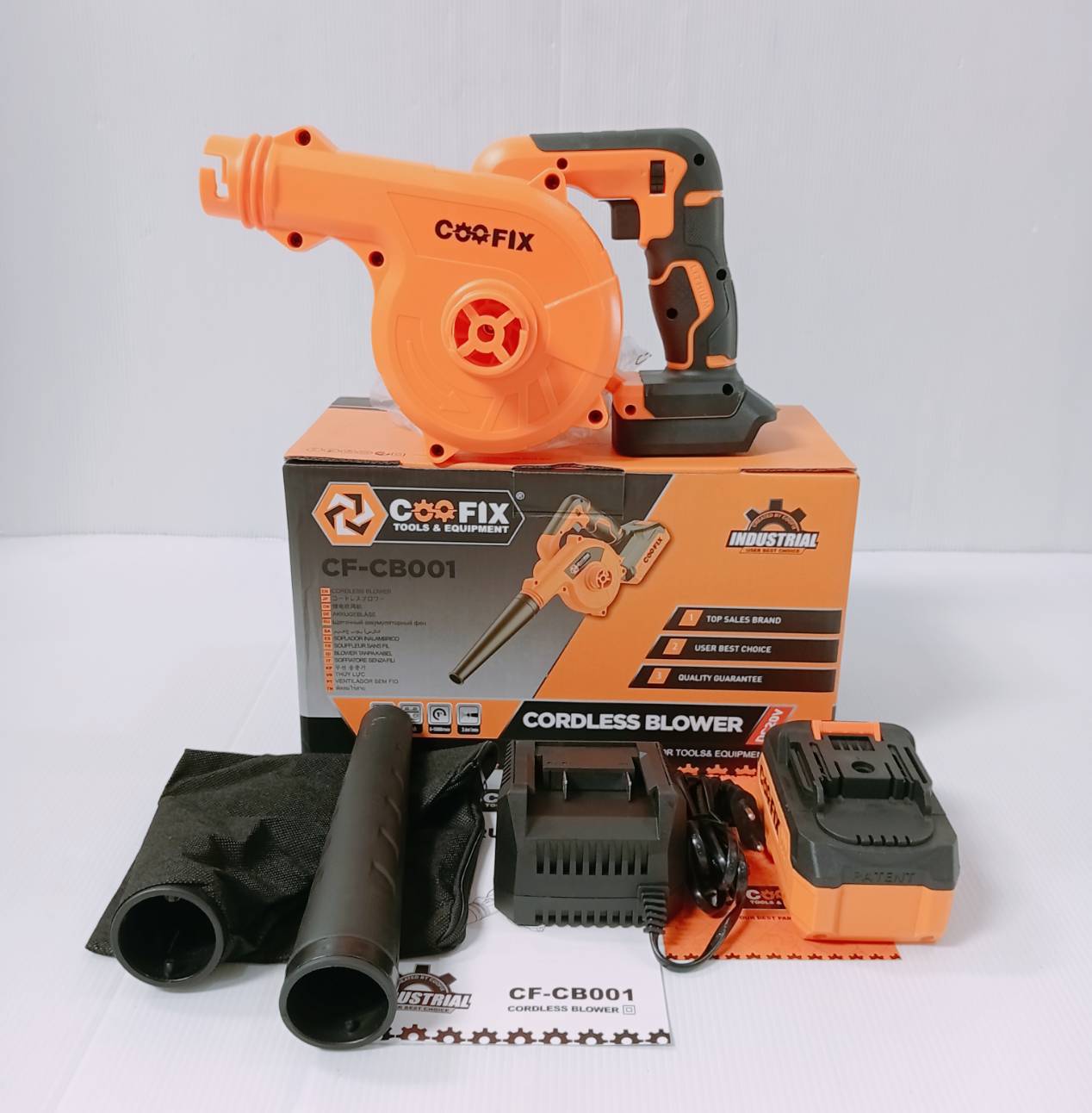 เป่าลมไร้สาย20V เป่าได้-ดูดได้ CF-CB001 COOFIX ครบชุด