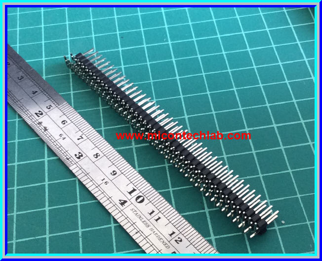 1x Male Pin Header 2x40 Pins Male Angle Type Pitch 2.54mm
