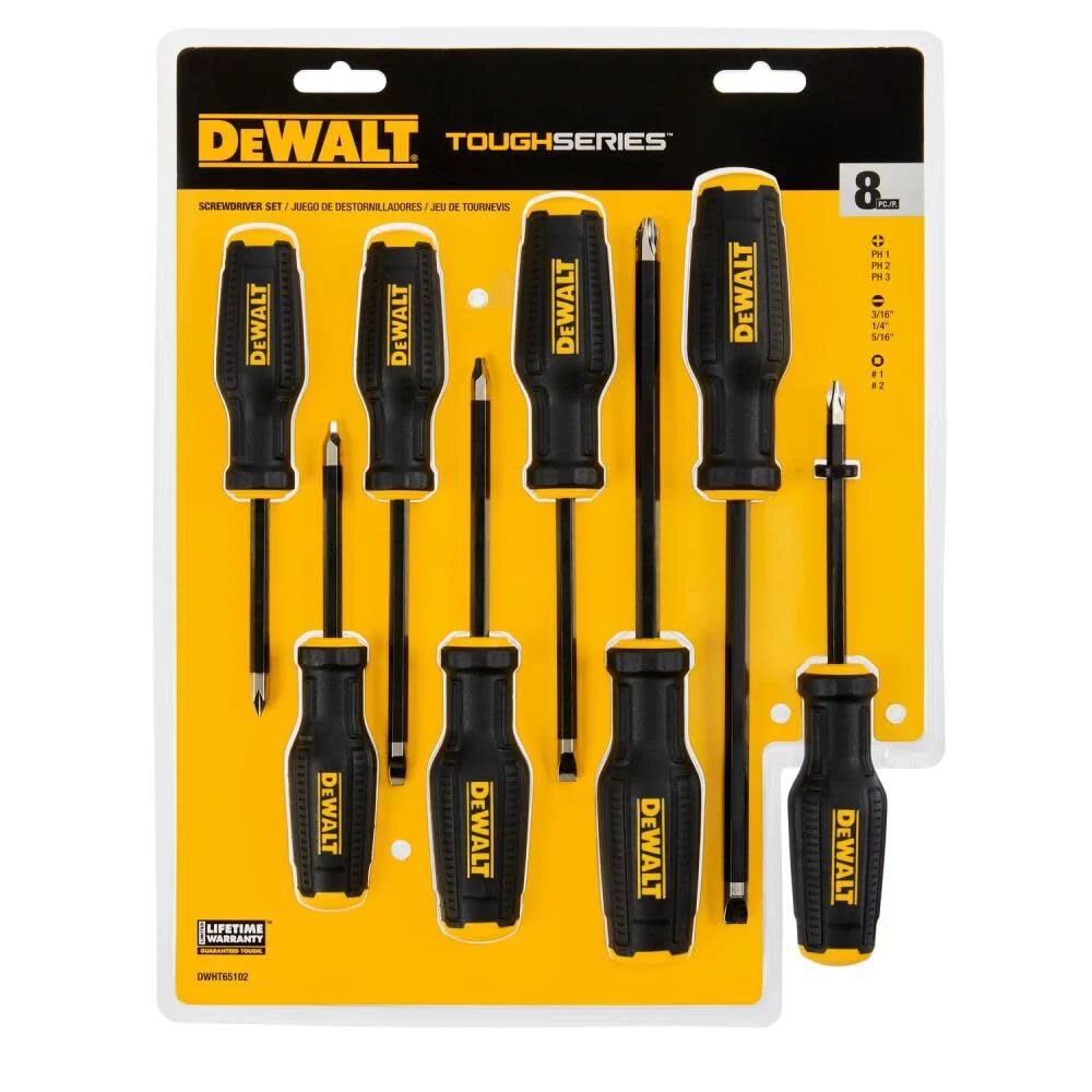 ชุดไขควง 8ชิ้น DWHT65102 DEWALT