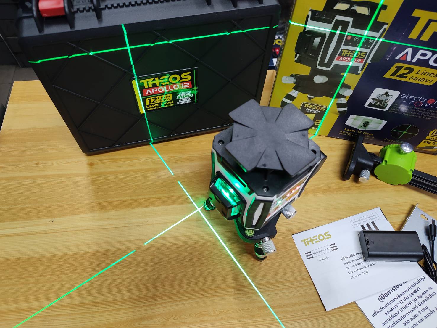 เลเซอร์ระดับ12เส้น Apollo12 THEOS พร้อมขาตั้ง