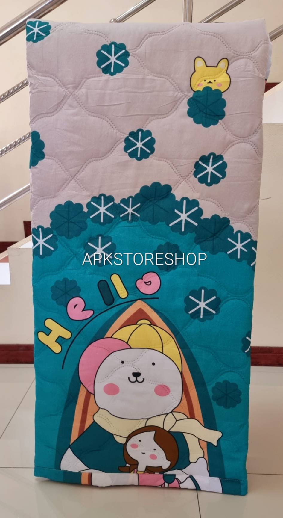 ขายส่ง ผ้าห่มนวมบางอัดความร้อน เกรดA #APK128-พิมพ์ลาย ส่ง 128 บาท