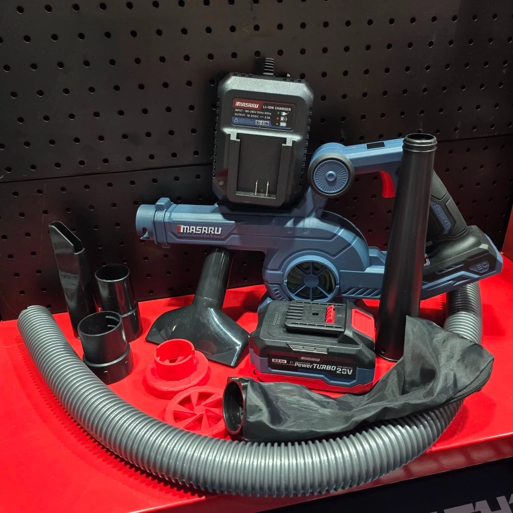 MASARU SCBV-810-B1 เครื่องเป่าลม ไร้สาย 2in1 20V ใช้ได้ ทั้งเป่า และ ดูดฝุ่น