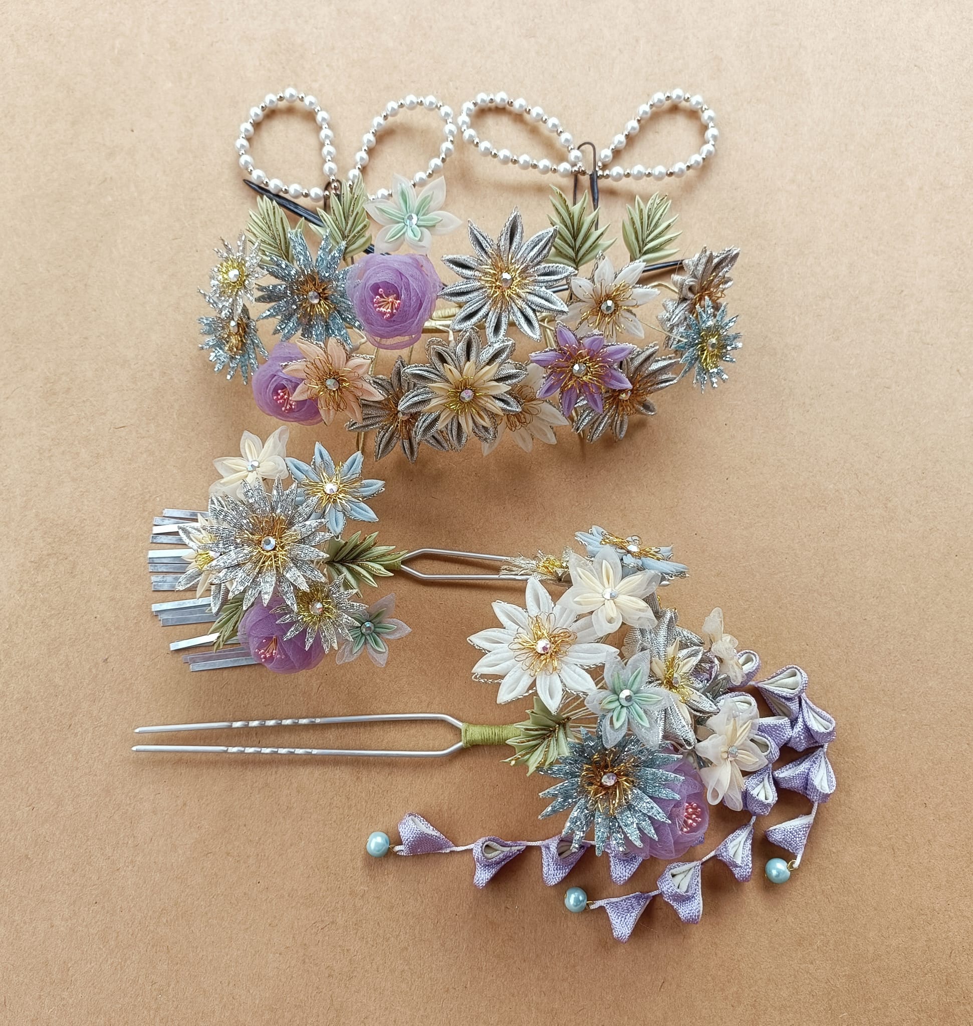 ชุดปิ่นดอกไม้ญี่ปุ่นใหญ่PINJ028