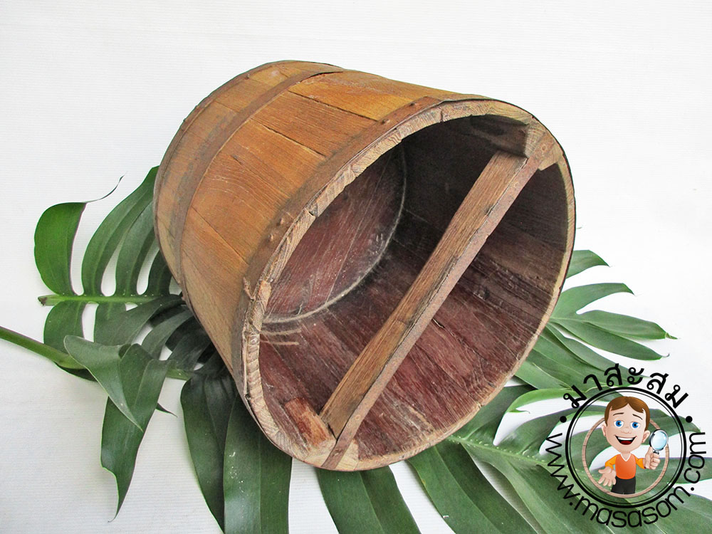 ถังไม้ตวงข้าวโบราณขนาด 20 ลิตรC3