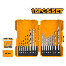 INGCO ชุดดอกสว่าน เจาะเหล็ก / เจาะไม้ / เจาะปูน 16 ชิ้น INGCO รุ่น AKDL11601
