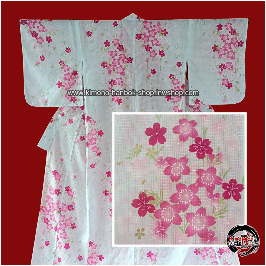 ยูกาตะสีอ่อนลายซากุระ01