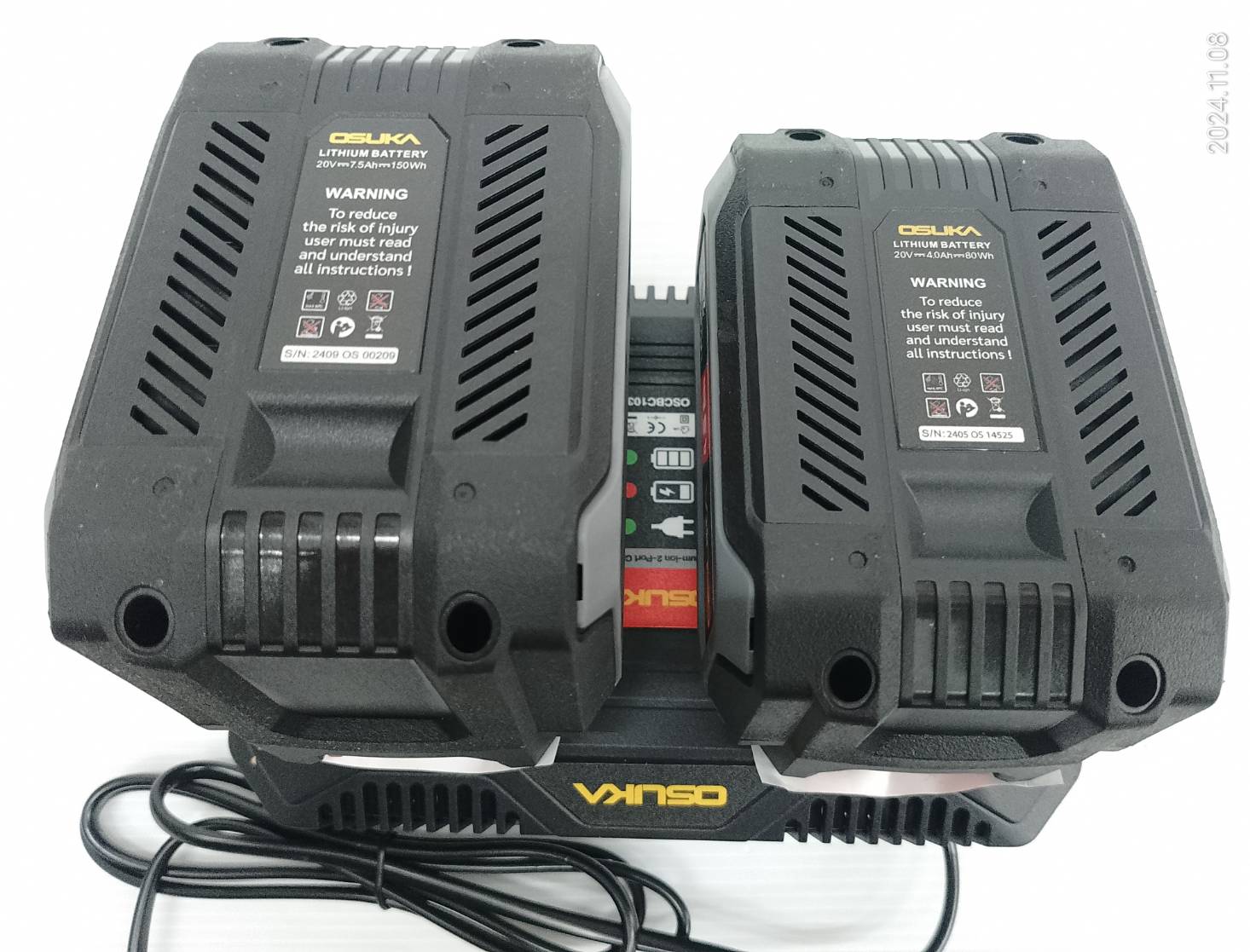 แท่นชาร์จแบตเตอรี่ 2 พอร์ต OSCBC103 OSUKA