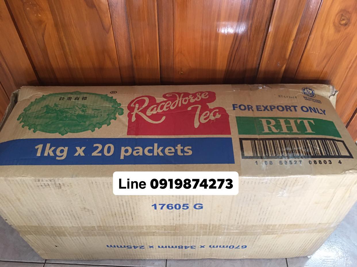 ขายส่งผงชาม้าใส Race horse Tea [Campuran Teh cap lumba kuda] เด่นเรื่องสี ให้สีส้มเข้มอมน้ำตาล 1 ลัง 20 ถุง