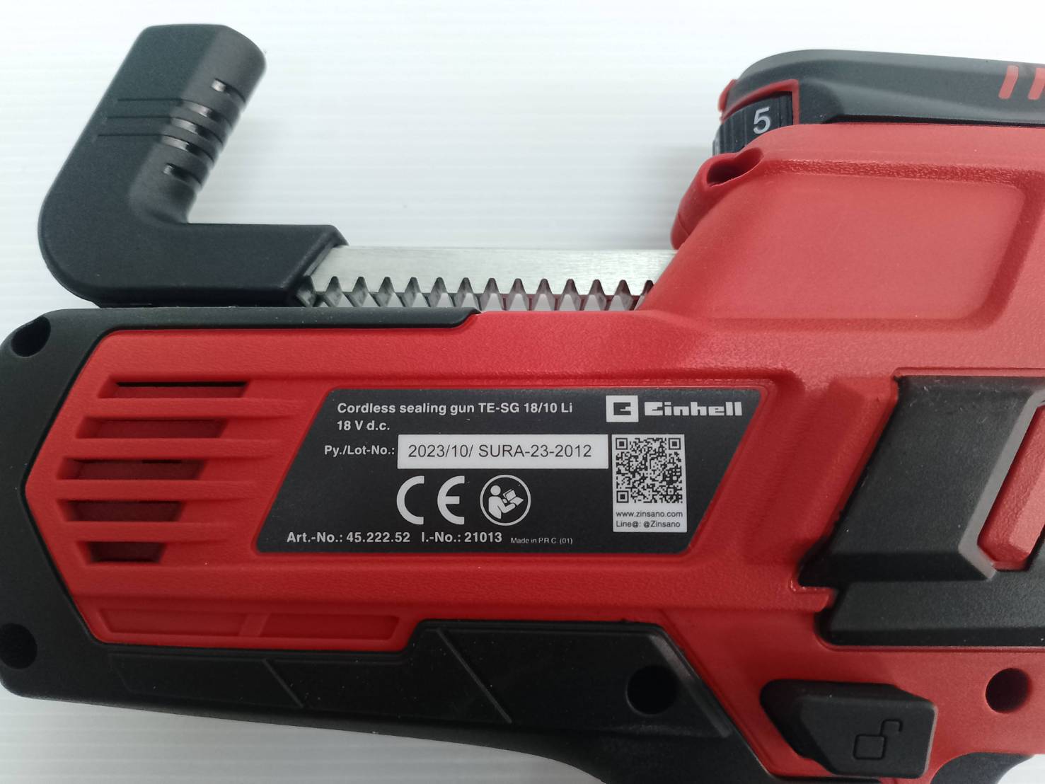 EINHELL ปืนยิงซิลิโคน18V TE-SG 18/10 Li (ตัวเปล่า) (A4522252)