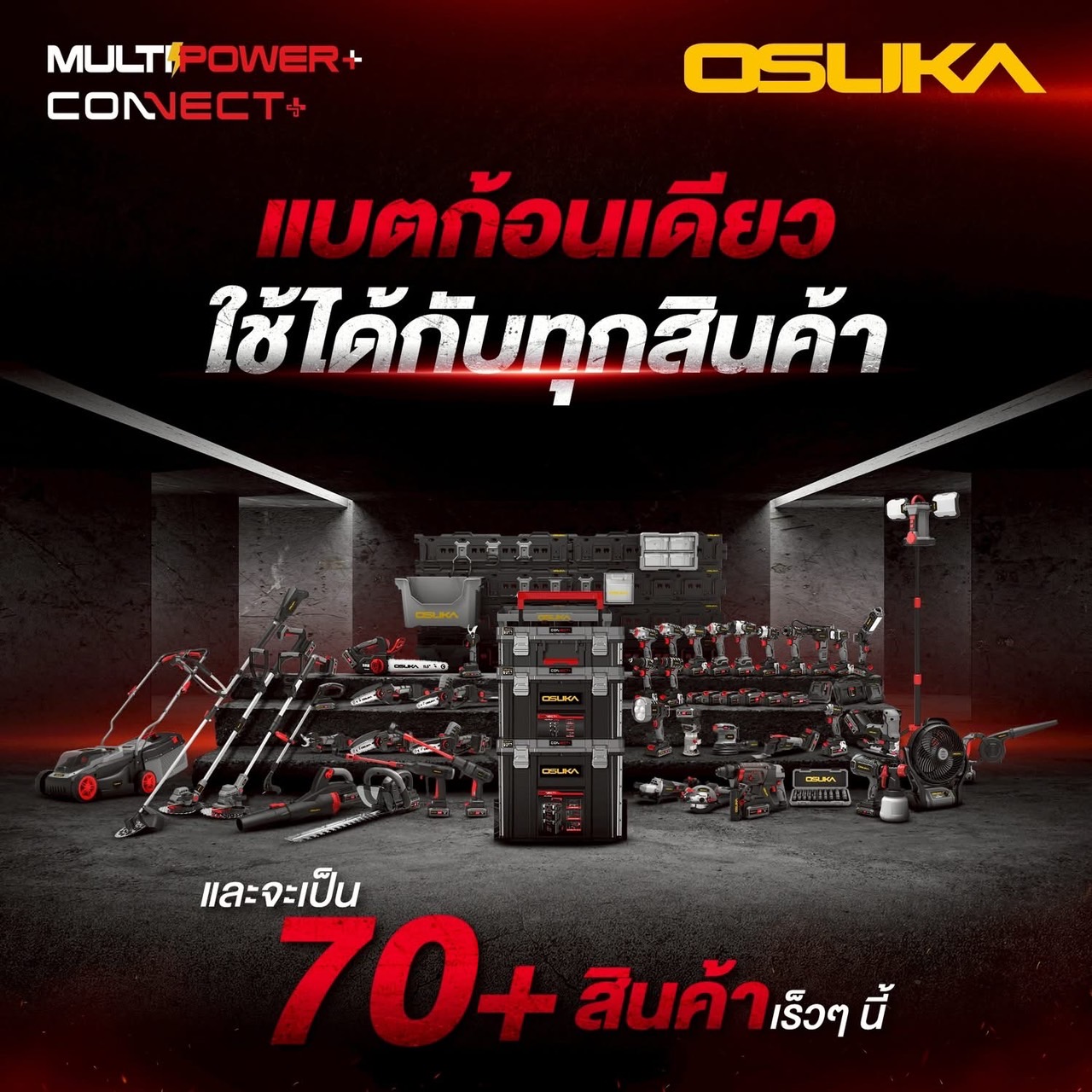พัดลมไร้สาย 9" OCF763-N (ตัวเปล่า) OSUKA พ่นละอองน้ำ