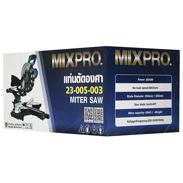 แท่นตัดองศา10" 23-005-003 MIXPRO สไลด์ได้ มีเลเซอร์นำตัด