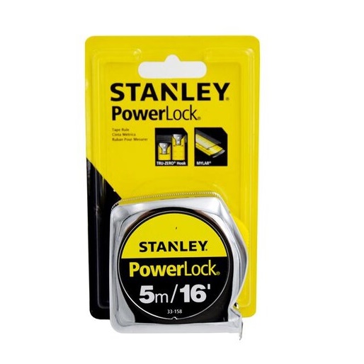 ตลับเมตร5เมตร รุ่นพาวเวอร์ล็อค 33-158 STANLEY