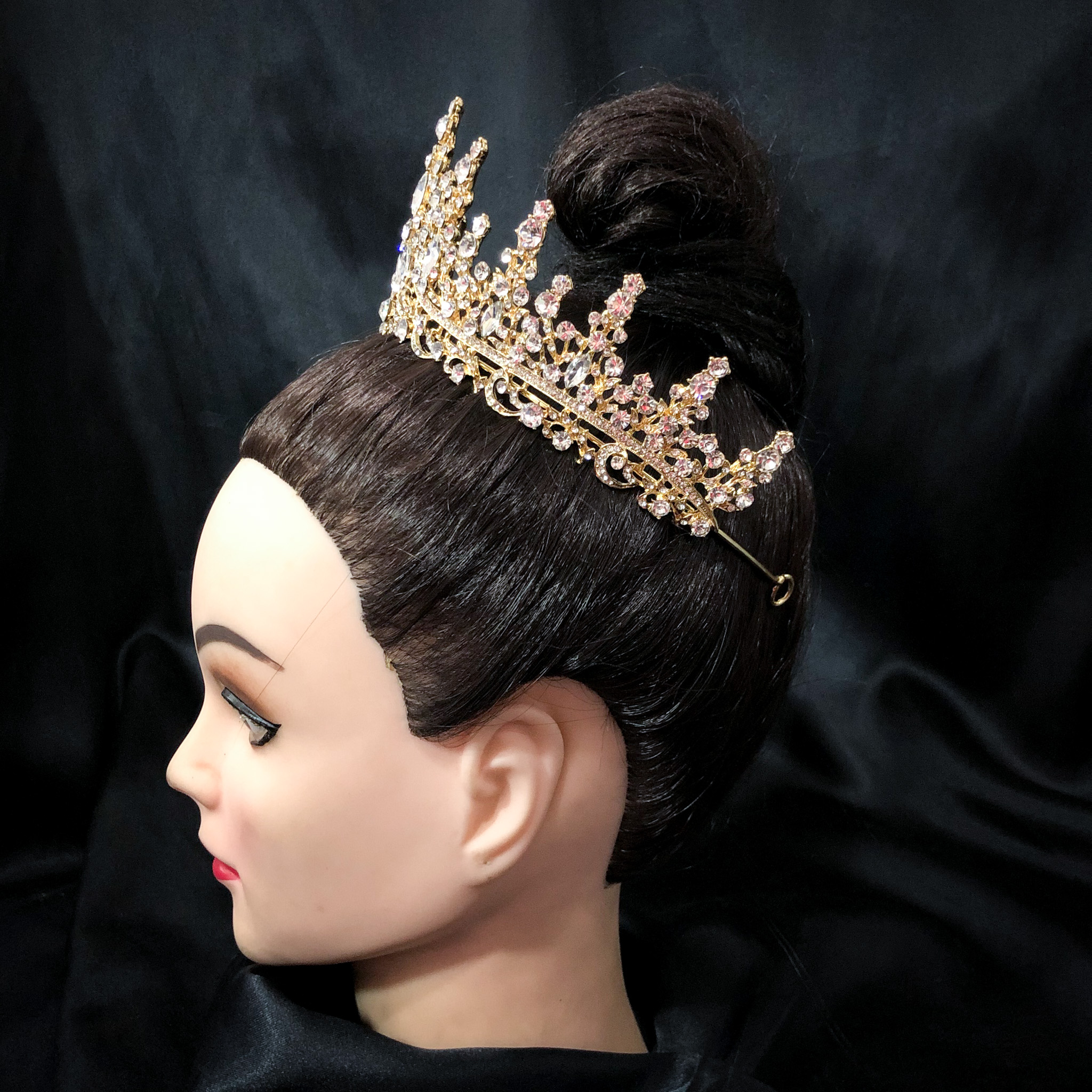 (พร้อมส่ง) เทียร่า 273 สีทอง มงกุฎนางงาม มงกุฎเจ้าหญิง งานสวย ปราณีต QCเพชรทุกเม็ด สินค้าพร้อมส่งจากไทย