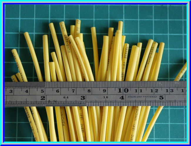 1x ท่อหด ขนาด 2.0 มม. สีเหลือง ยาว 1 เมตร