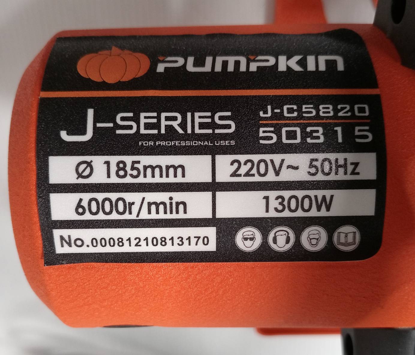 เลื่อยวงเดือน7" J-C5820 PUMPKIN #50315