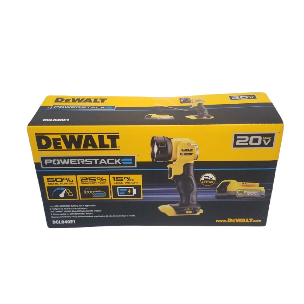 ไฟฉายไร้สาย 20V DCL040E1 DEWALT
