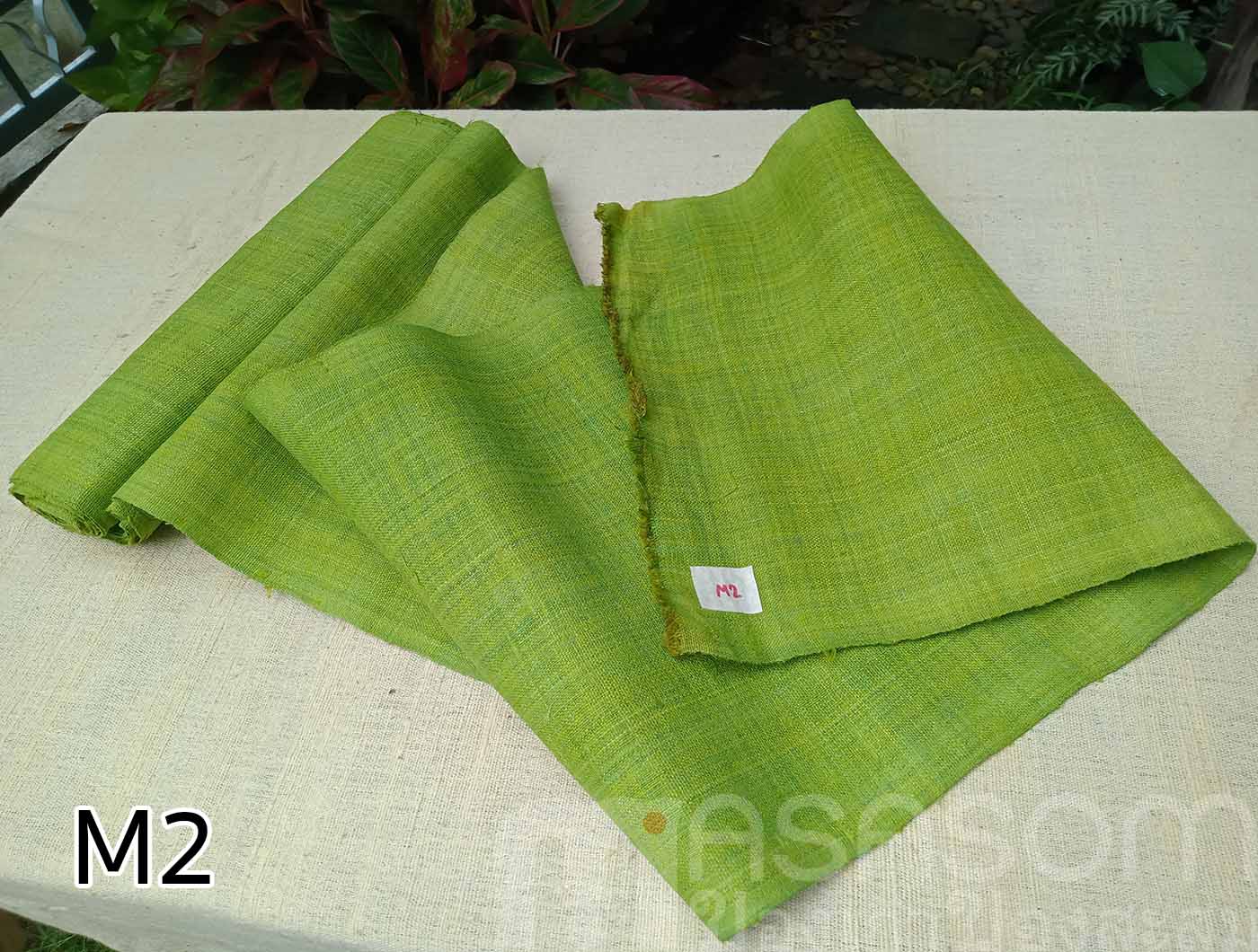 ผ้าใยกัญชงทอมือย้อมสี