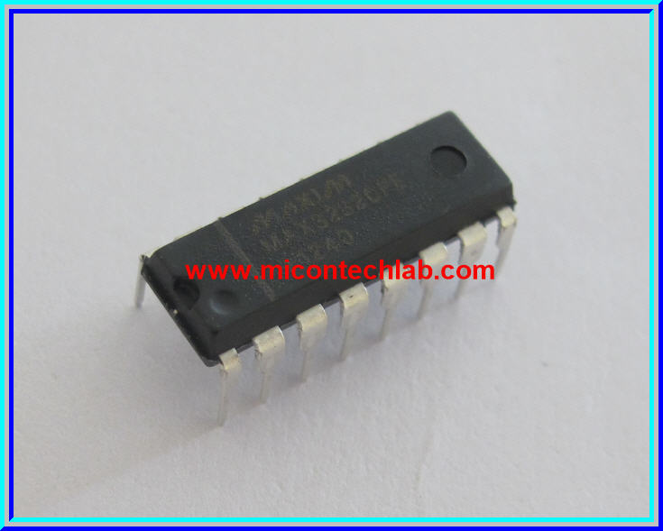 1x MAX3232 3.0-5.5Vdc True- RS232 Transceivers MAX3232CPE IC Chip for PIC Arduino Interface
