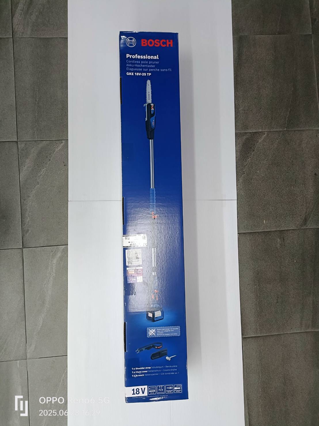 เลื่อยโซ่10"ด้ามยาว GKE18V-25TP BOSCH SOLO