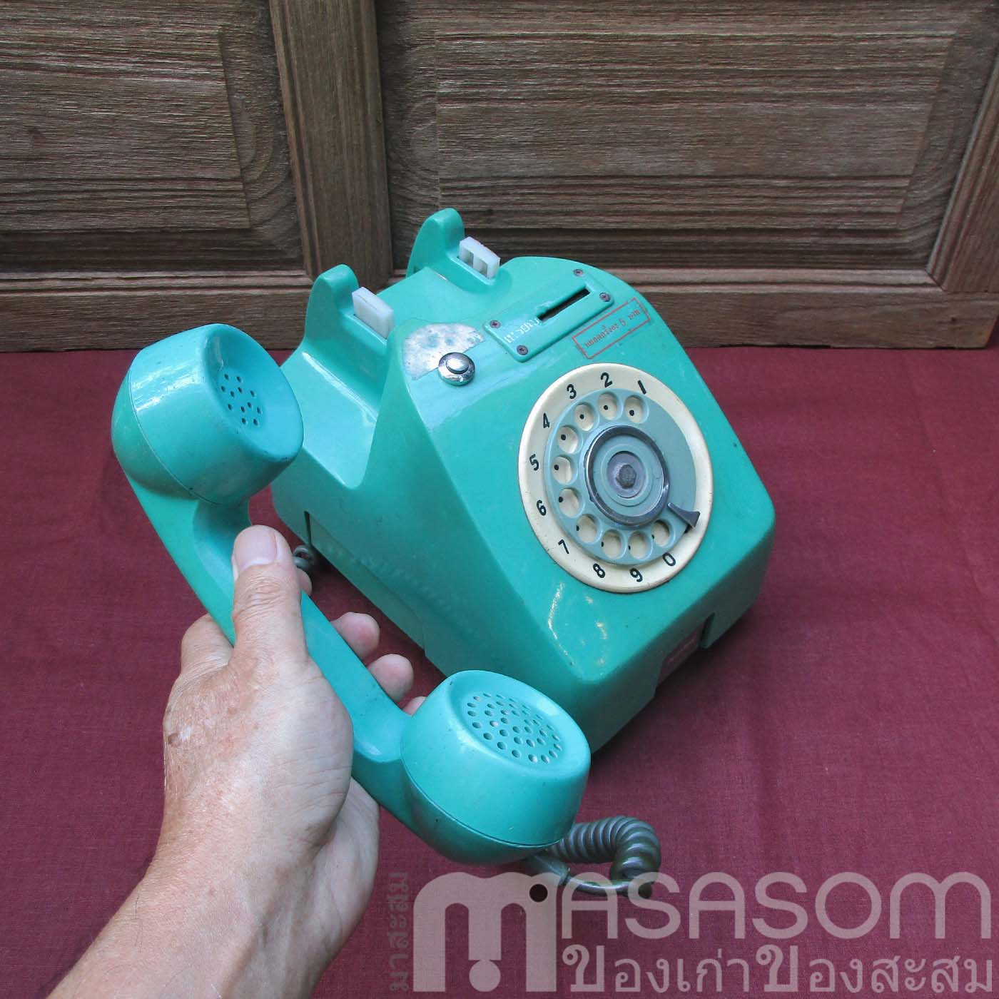 โทรศัพท์หยอดเหรียญวินเทจแป้นหมุน