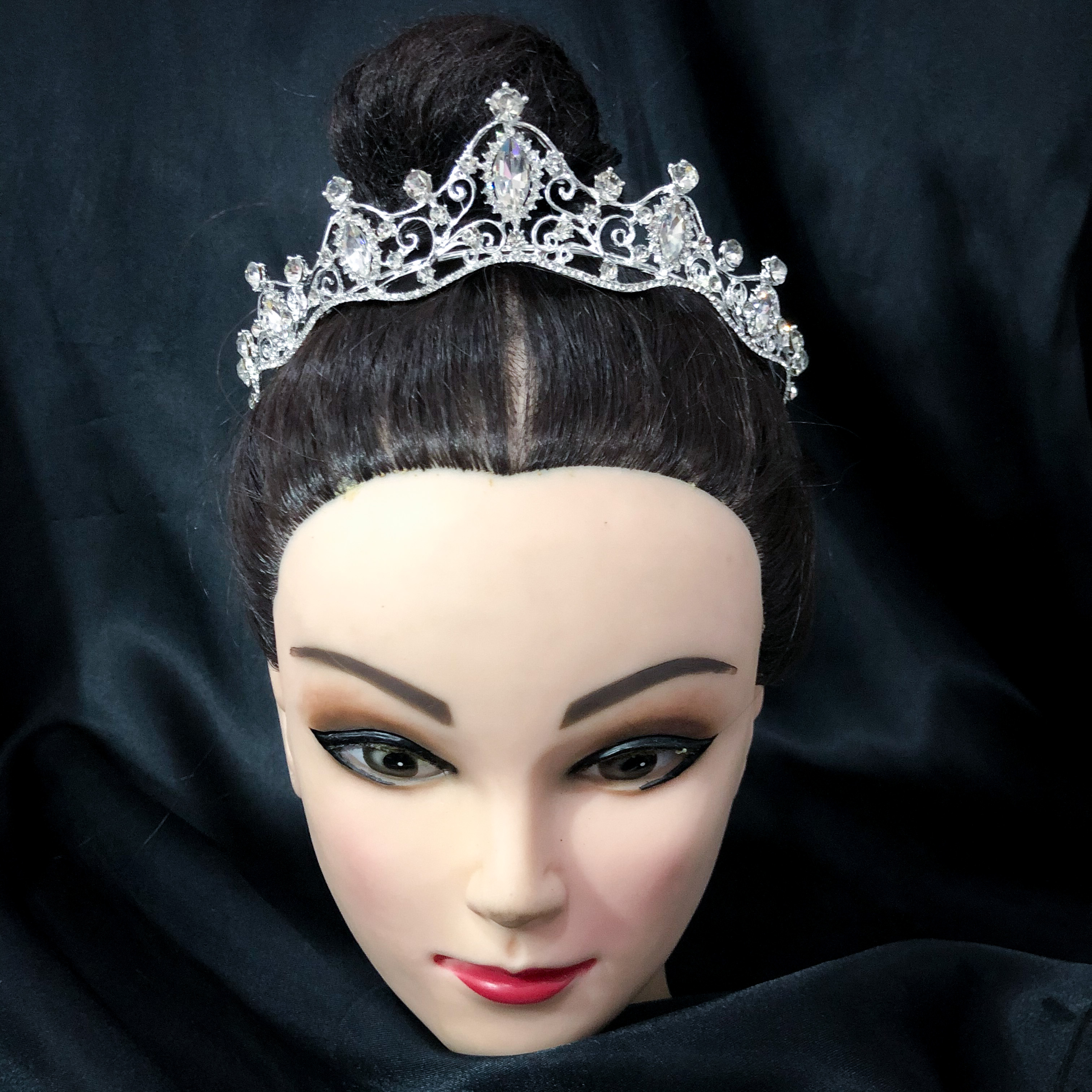 (พร้อมส่ง) เทียร่า 277 สีเงิน มงกุฎนางงาม มงกุฎเจ้าหญิง งานสวย ปราณีต QCเพชรทุกเม็ด สินค้าพร้อมส่งจากไทย