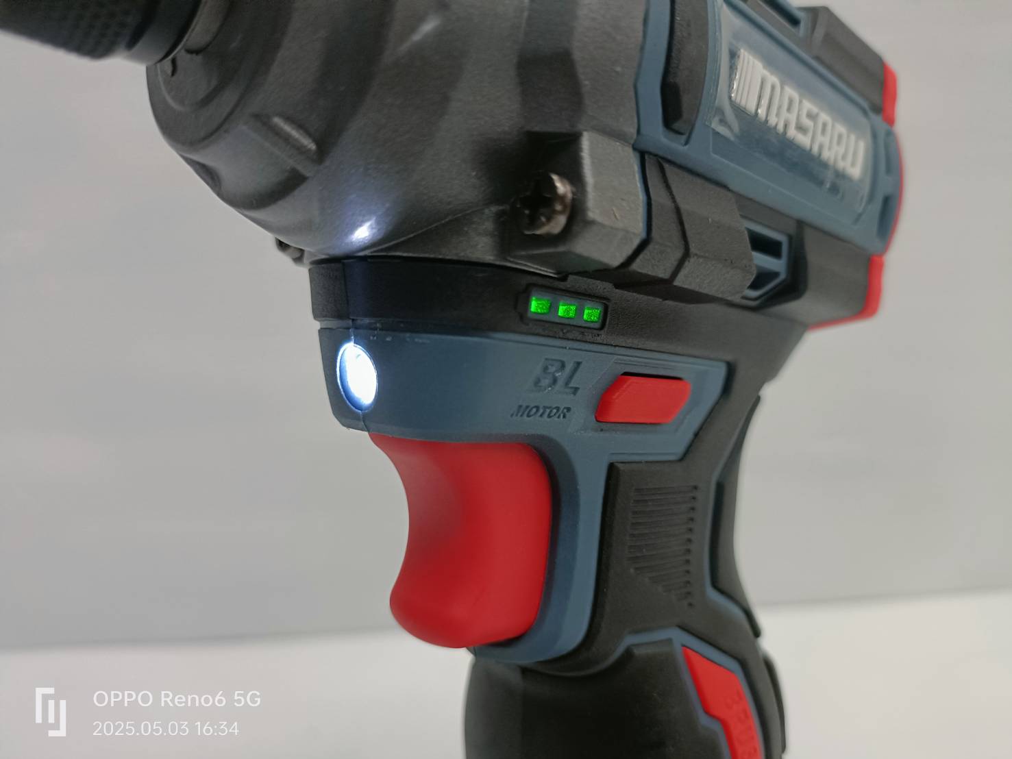 ไขควงกระแทกไร้สาย สว่าน Masaru รุ่น SCDI-185 แบตเตอรี่ลิเธียม 16.8V เจาะสกรู ขันได้ 3 ระดับ