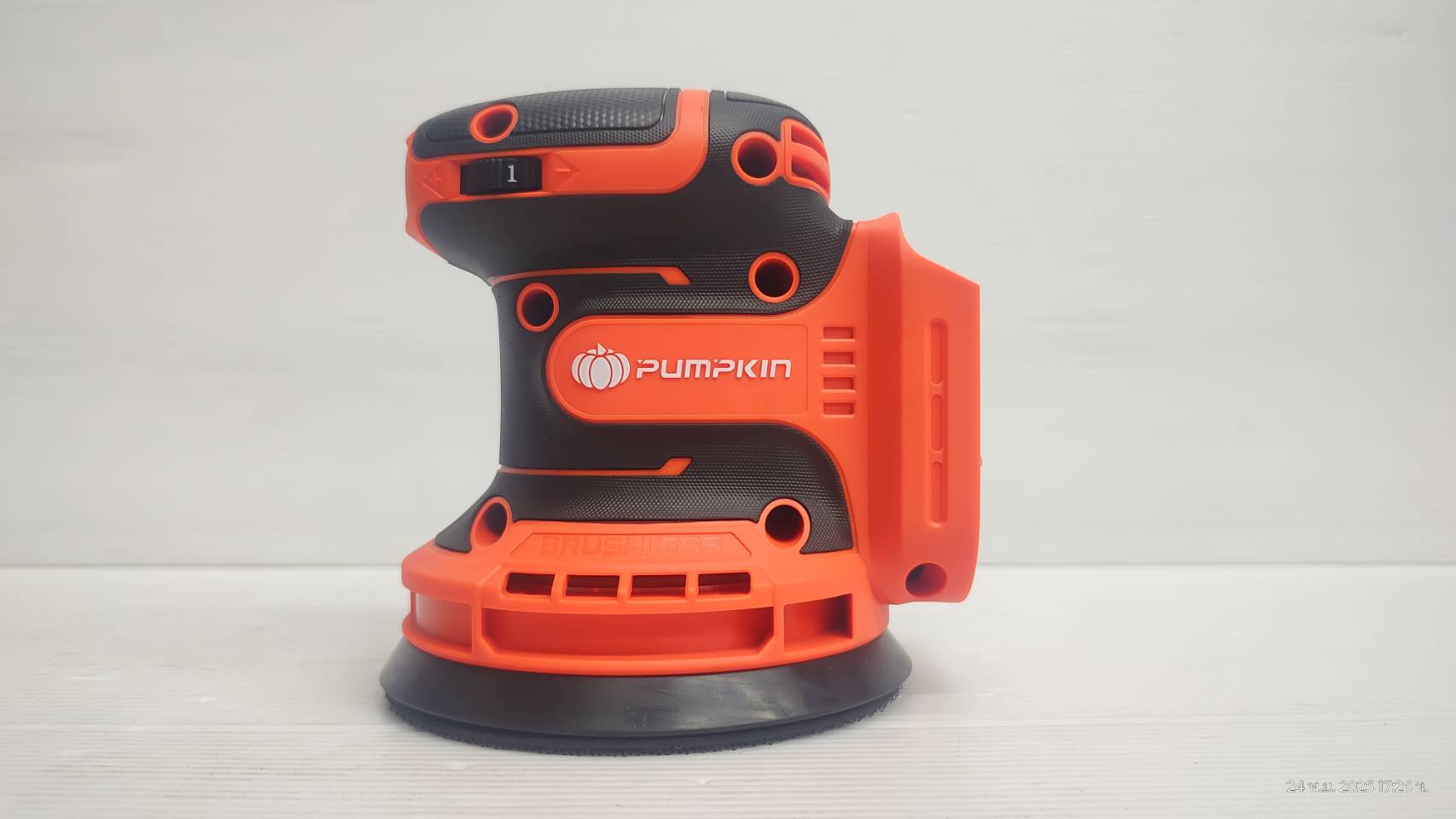 PUMPKIN เครื่องขัดกระดาษทรายกลม5นิ้ว 20V INF-512RSCB 50432 เครื่องเปล่า