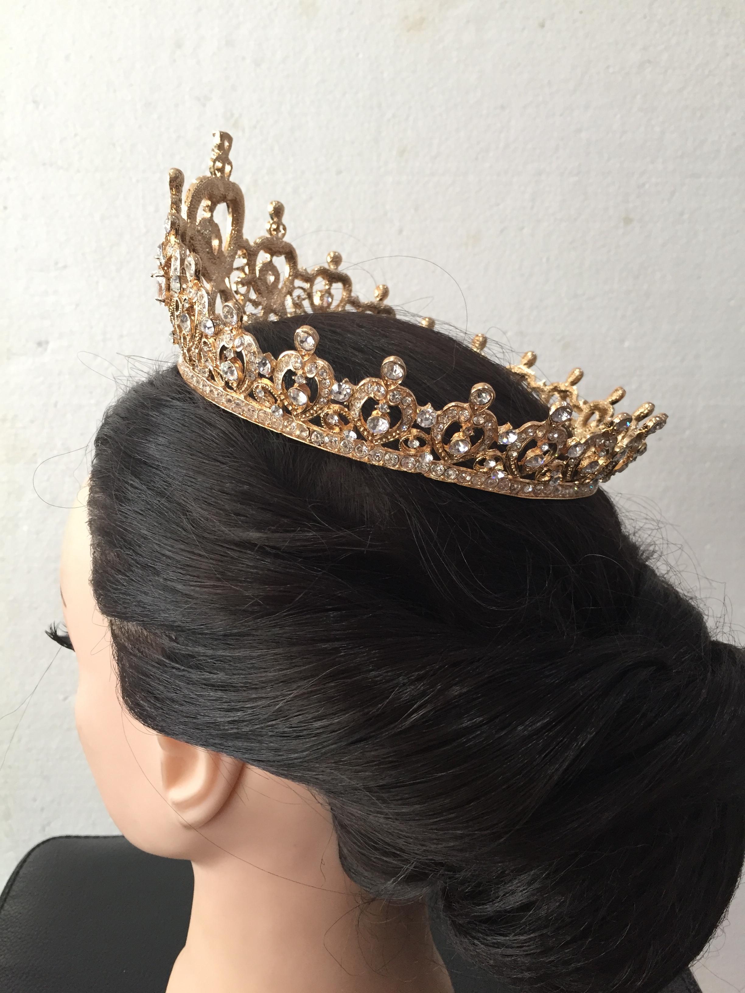 (พร้อมส่ง) มงกุฎ 038 สีทอง