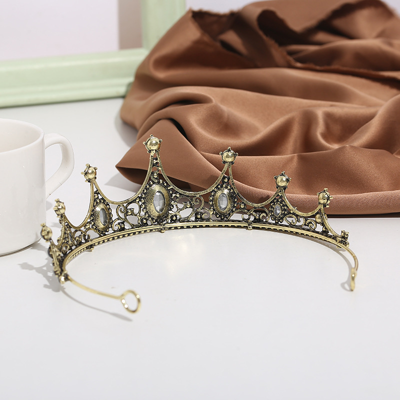 SET011 สีเขียว เครื่องประดับ 3 ชิ้น มงกุฎ สร้อยคอ ต่างหู จัดเซทสวยงาม สินค้าพร้อมส่งจากไทย