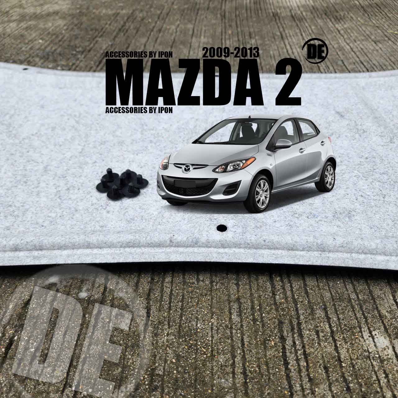 แผ่นกันความร้อนฝากระโปรง MAZDA 2 DE 2009-2013