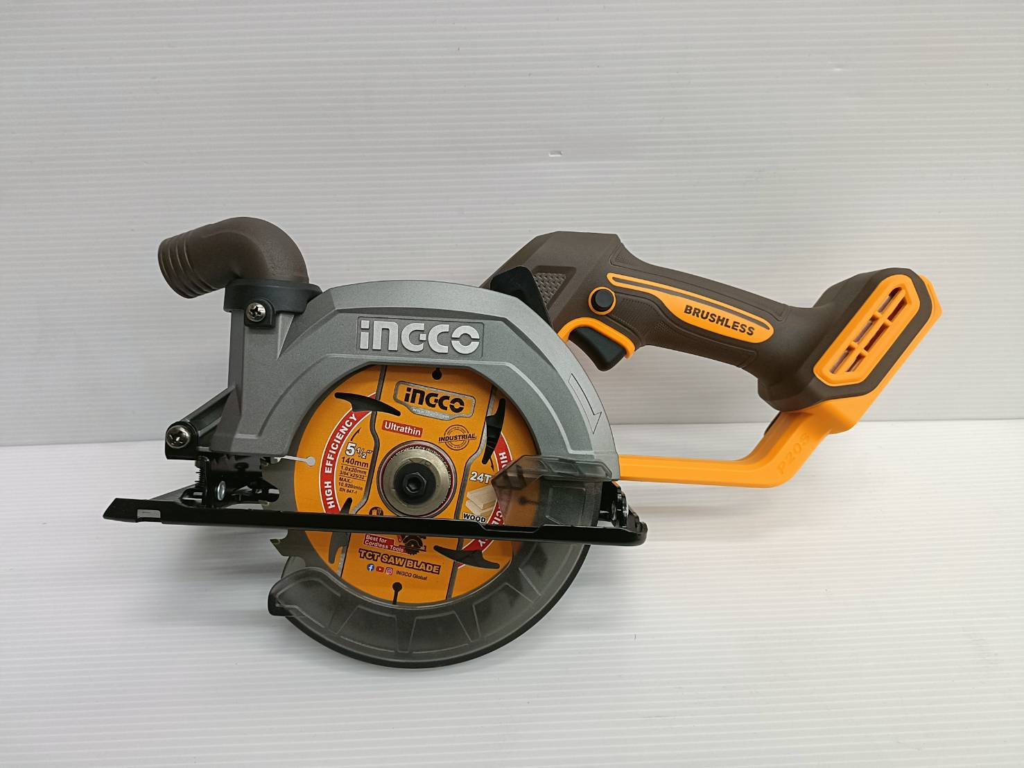 INGCO เลื่อยวงเดือนไร้สาย 20V 5 นิ้ว มอเตอร์ไร้แปรงถ่าน รุ่น CSLI14021