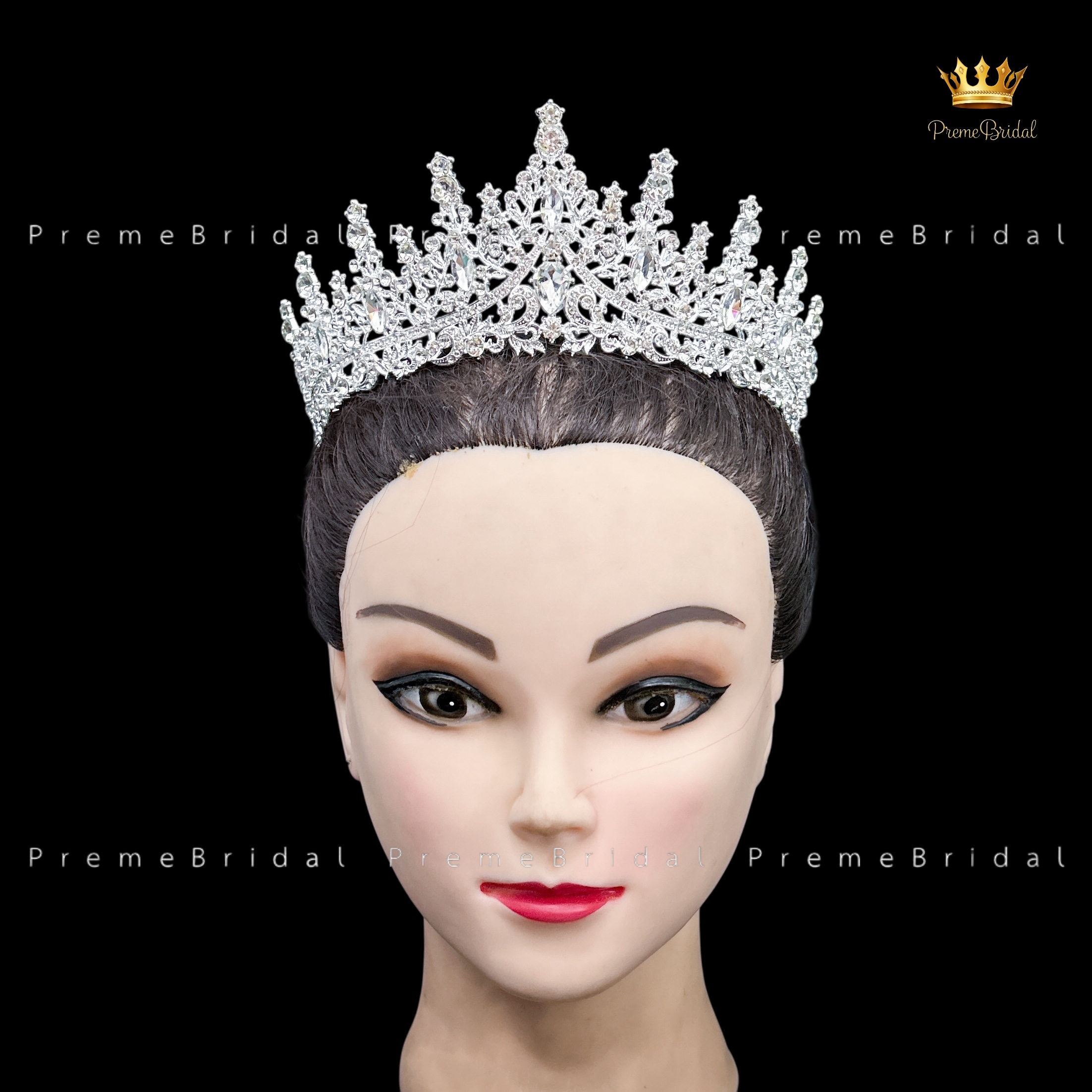 (พร้อมส่ง) เทียร่า 273 สีเงิน มงกุฎนางงาม มงกุฎเจ้าหญิง งานสวย ปราณีต QCเพชรทุกเม็ด สินค้าพร้อมส่งจากไทย