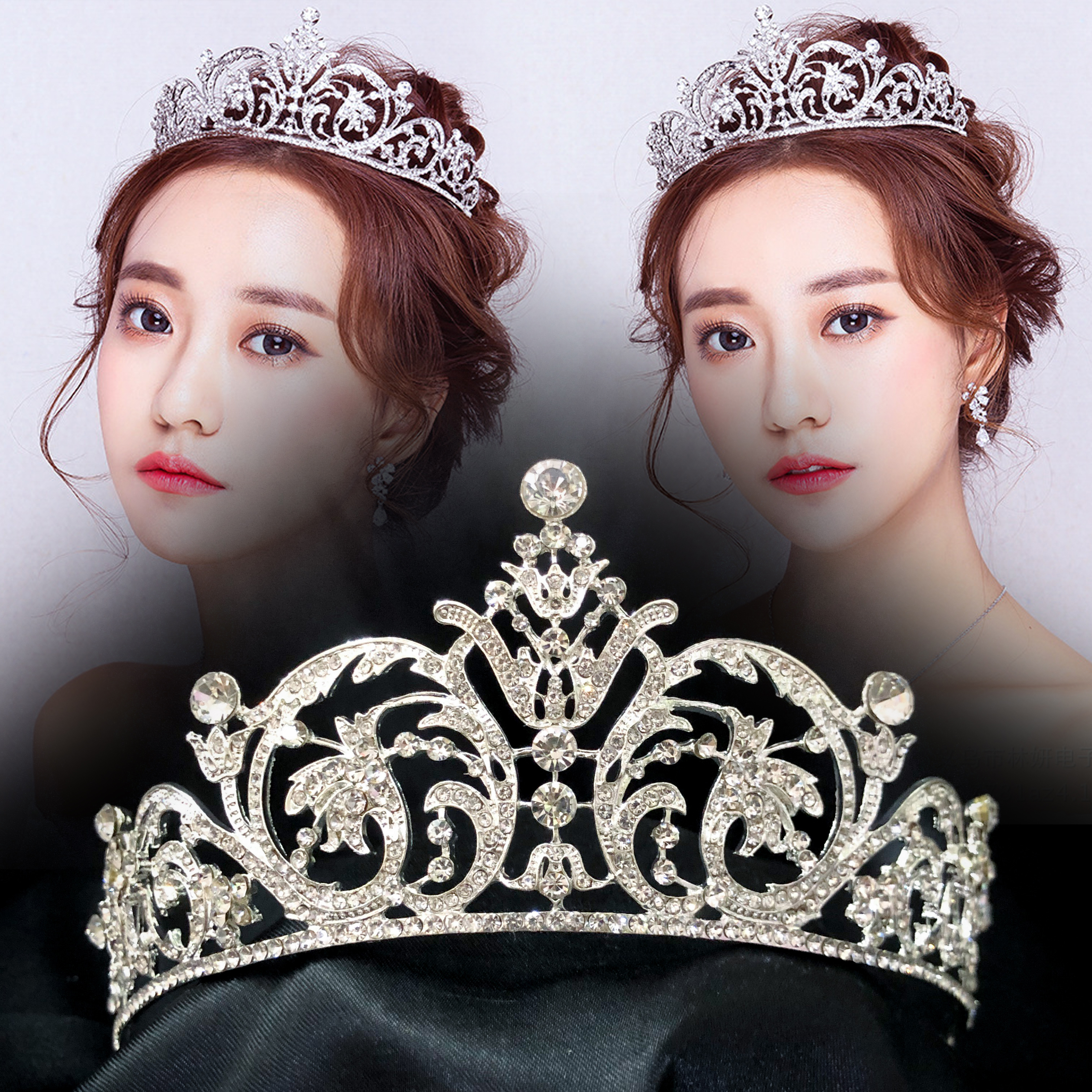 (พร้อมส่ง) เทียร่า 031 มงกุฎนางงาม มงกุฎเจ้าหญิง งานสวย ปราณีต QCเพชรทุกเม็ด สินค้าพร้อมส่งจากไทย