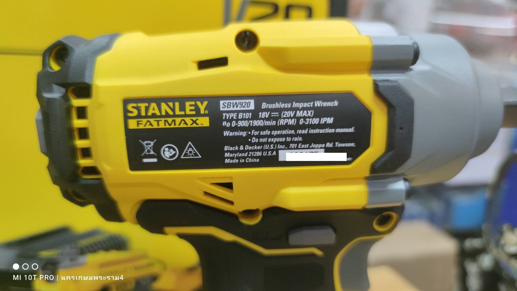 บล็อกกระแทกไร้สาย20V SBW920M2K STANLEY