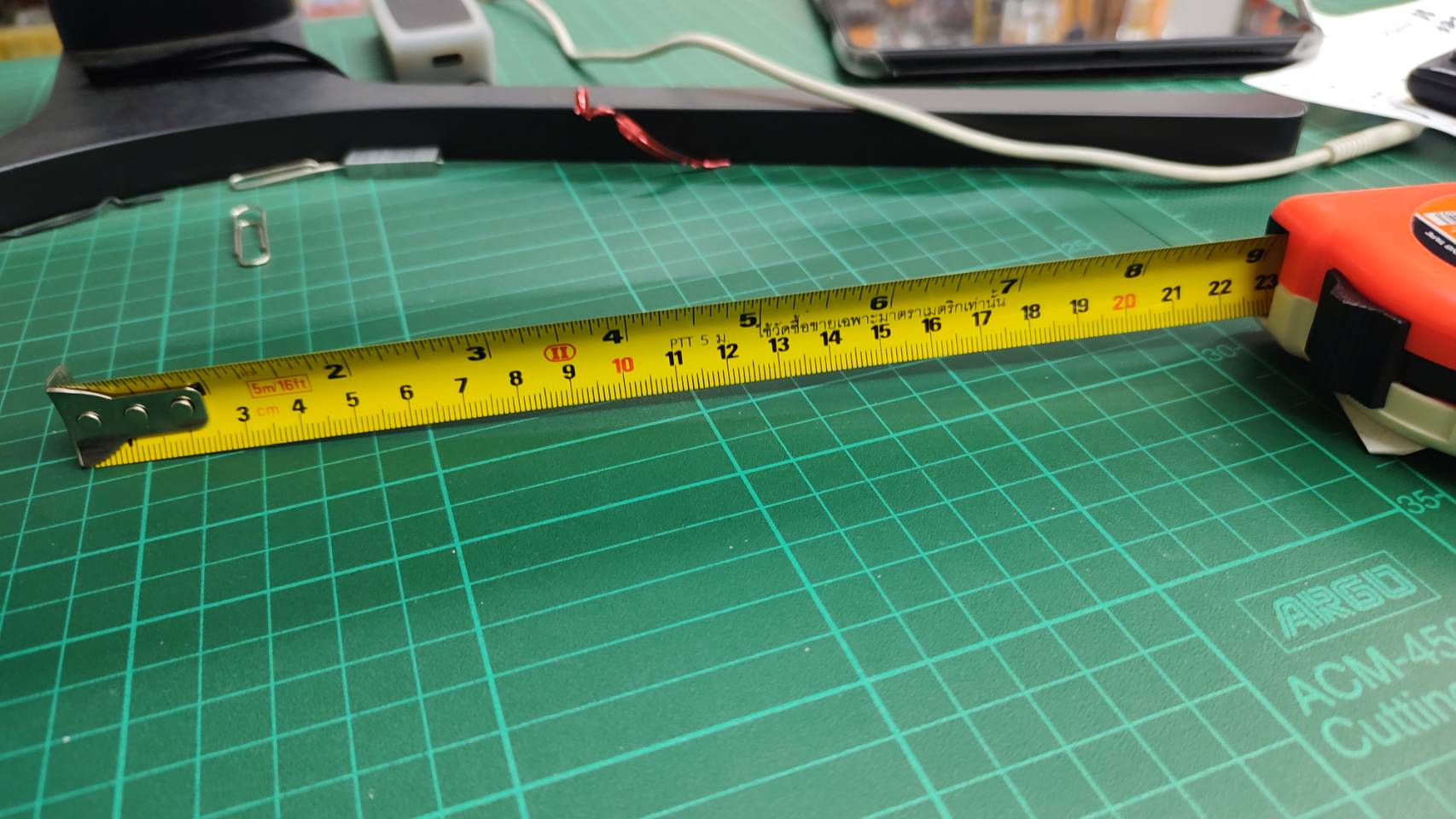 ตลับเมตร 5m (5เมตร). PUMPKIN 10112 / TJ5019 Power Tape (คละสี)