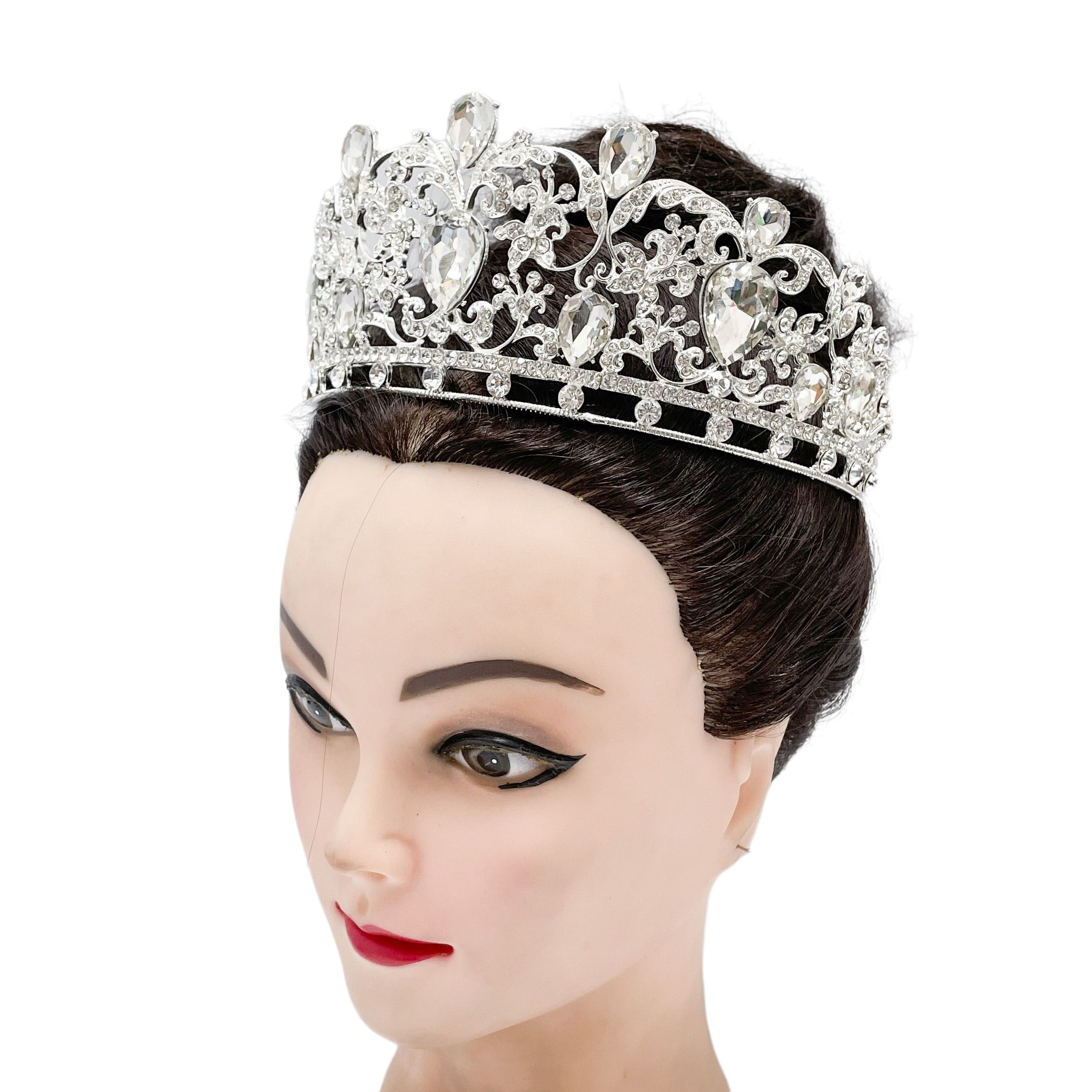 (พร้อมส่ง) เทียร่า 350 สีเงิน งานสวย ปราณีต QCเพชรทุกเม็ด สินค้าพร้อมส่งจากไทย