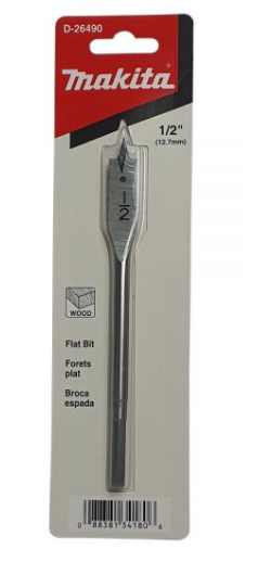 ดอกเจาะไม้ใบพาย 1/2″x6″ (12.7mm) ก้านกลม D-26490 MAKITA