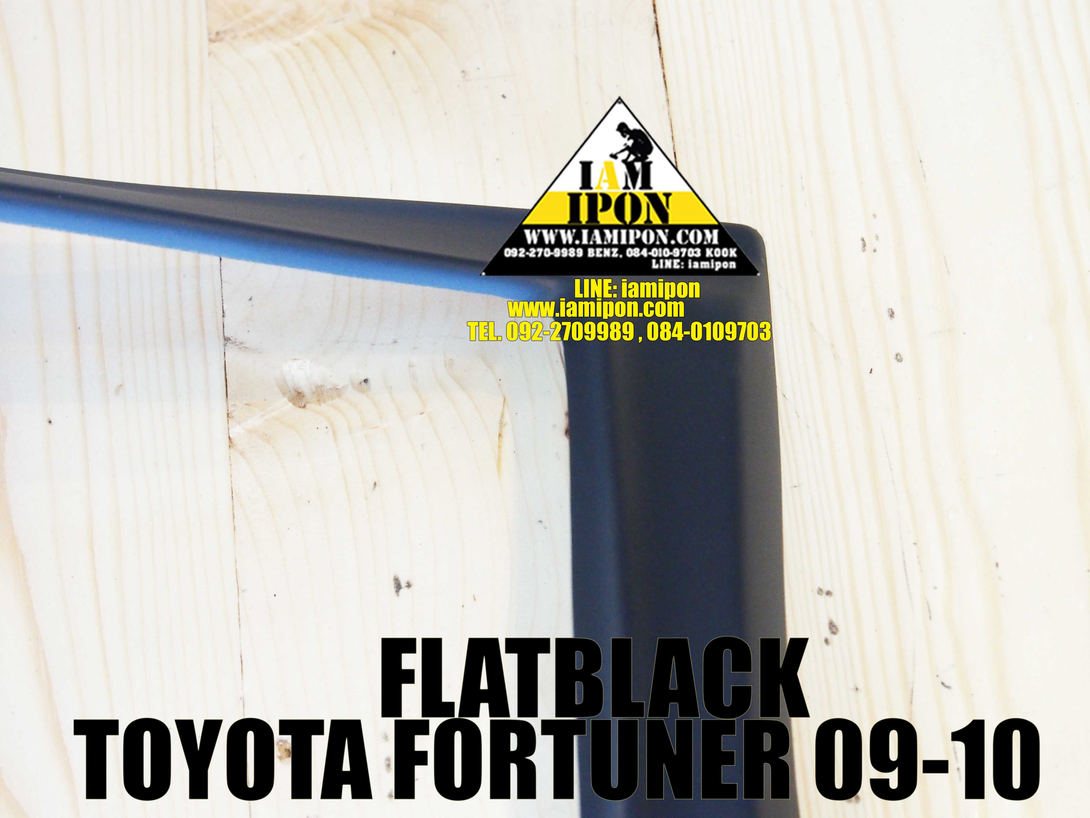 HEAD LAMP COVER FORTUNER 2009 - 2010 FLATBLACK ครอบไฟหน้าดำด้านฟอร์จูนเนอร์ ปี 2009 - 2010