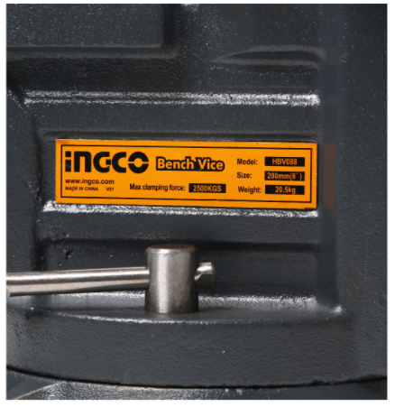 ปากกาจับชิ้นงานตั้งโต๊ะ8" ฐานหมุนได้ HBV088 INGCO