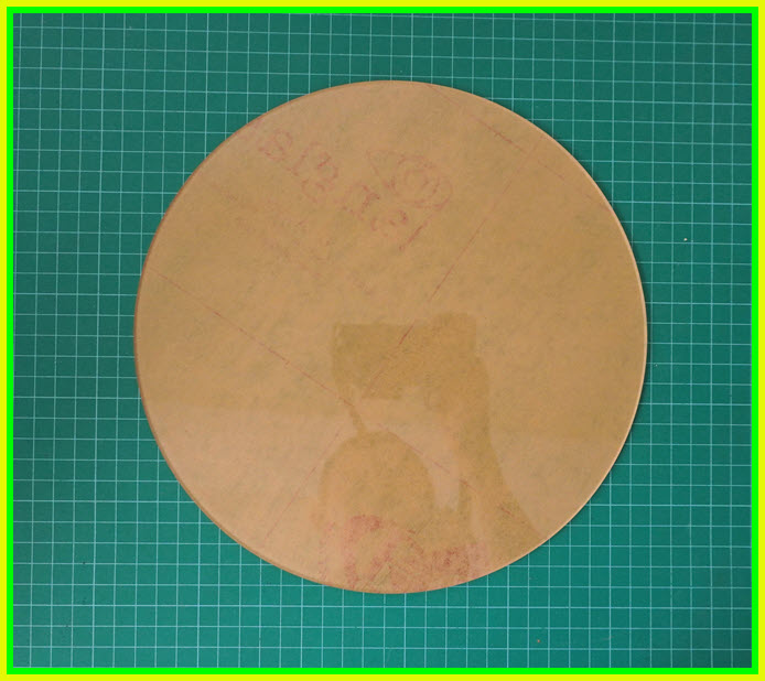 1x แผ่นอะคริลิคสีใส หนา 2 มม. วงกลม 25 ซม.