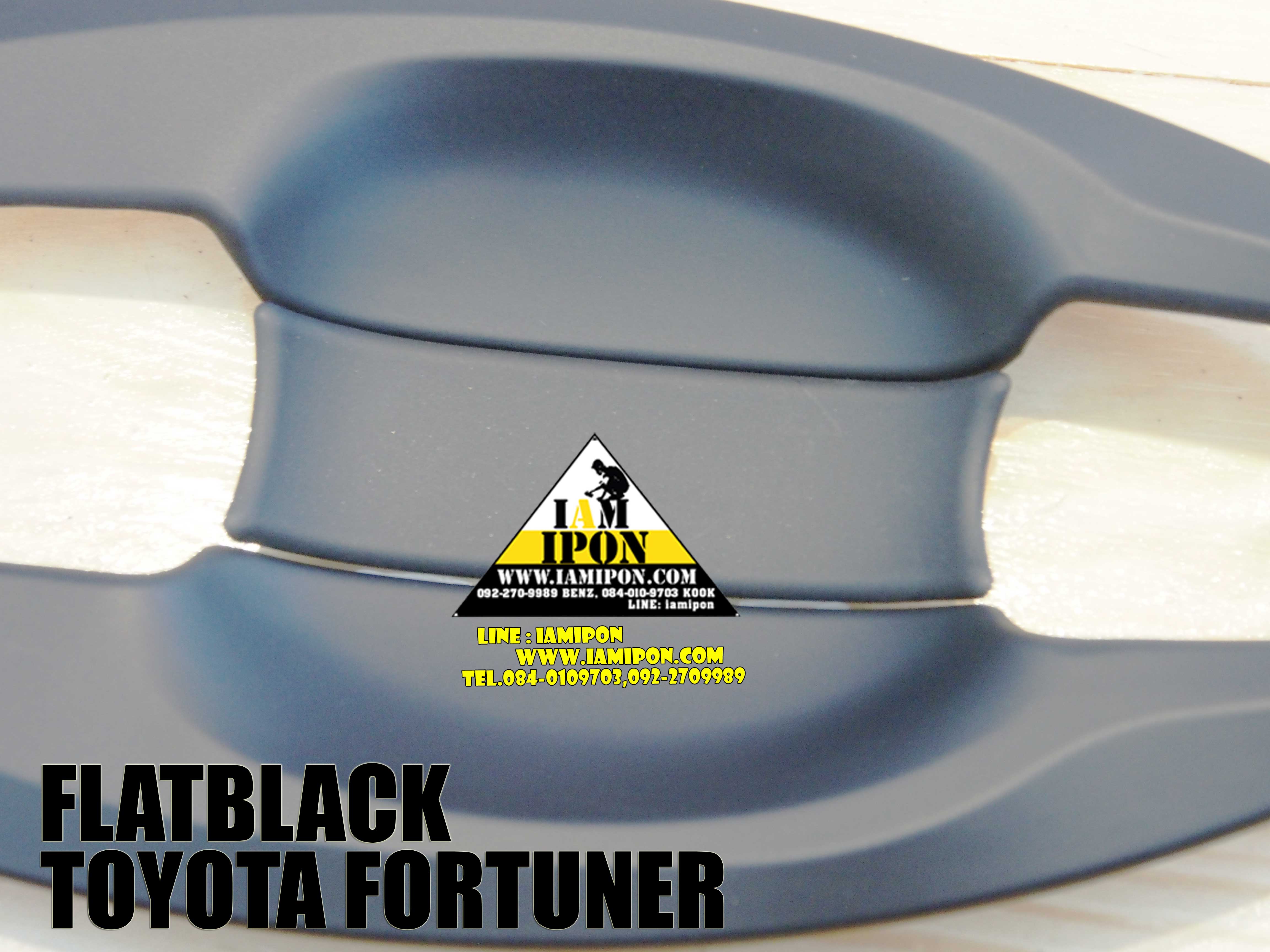 PLATE DOOR HANDLE TOYOTA FORTUNER 2005-2013 FLATBLACK เบ้ารองมือเปิดฟอร์จูนเนอร์ 2005-2013