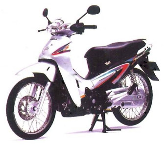Honda สติ๊กเกอร์ Wave125S หัวเถิก สีเทา-ดำ ปี 2001 แท้ ศูนย์ Wave125S ปี 2001