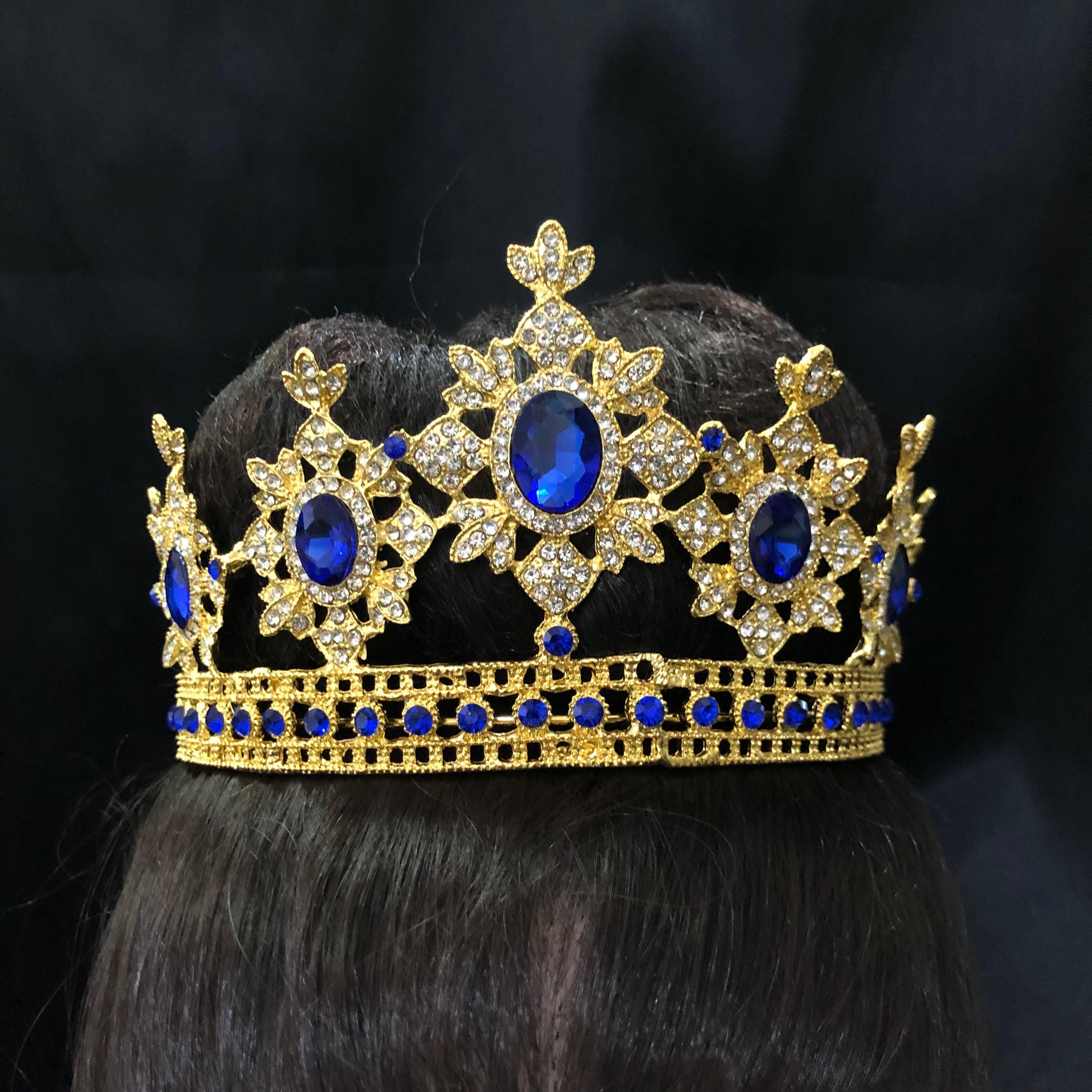 (พร้อมส่ง) มงกุฏ 050 น้ำเงิน